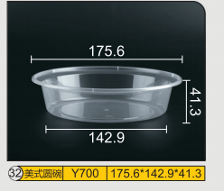 American plastic round bowl Y700